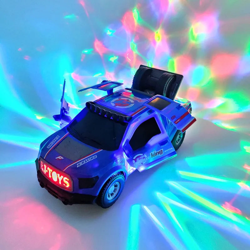 Rotating Electric Police Car Toy - Perfect Christmas or Birthday Gift for Boys and Girls