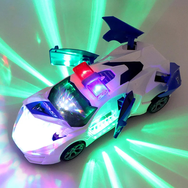 Rotating Electric Police Car Toy - Perfect Christmas or Birthday Gift for Boys and Girls