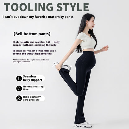 Antenatal Yoga Bell-bottom Pants Outer Wear Casual Slimming