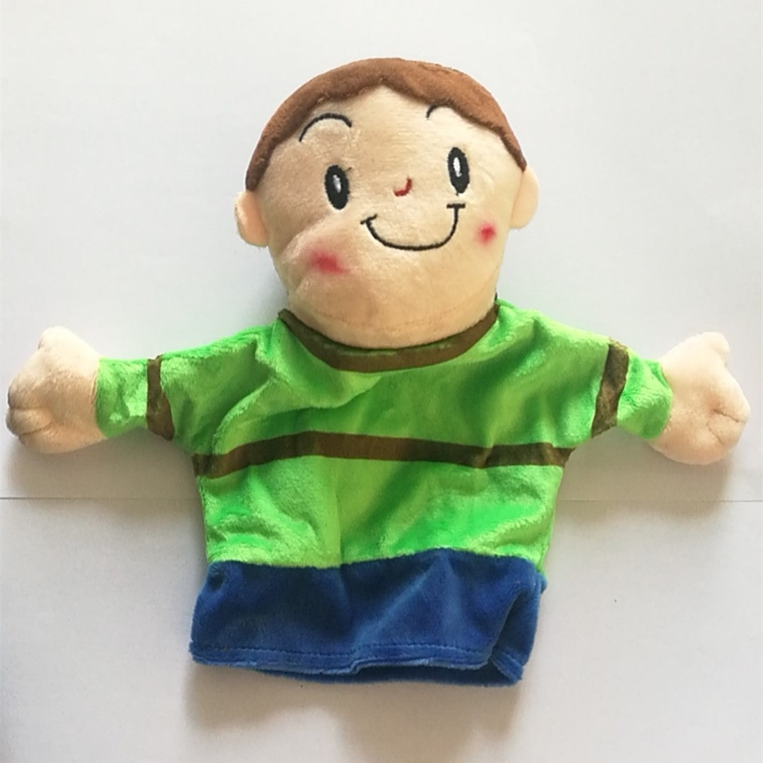 Super soft hand puppet family family group character hand puppet