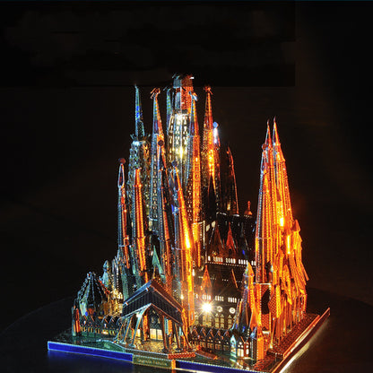 3D Metal Puzzle Saint Family Cathedral Architecture Children's Toys