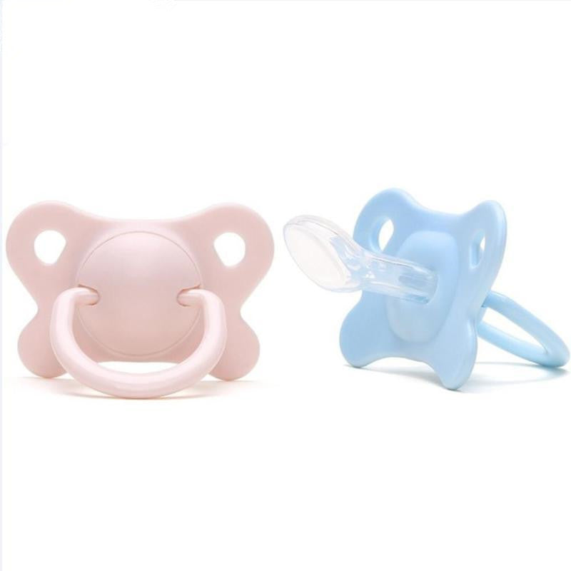 Pacifier Sleeping Baby Pacifier Newborn Silicone Pacifier Super Soft Flat Head