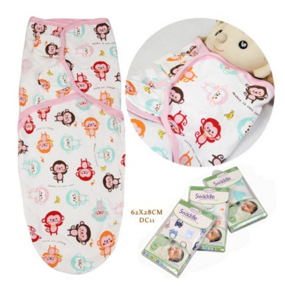 Cotton baby baby wrapped towel, cartoon baby sleeping bag, anti startled baby and baby products