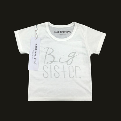 Sisters And Brothers English Printed Kids Short Sleeve