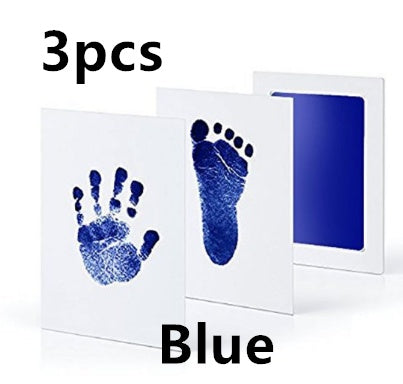 Non-toxic and wash-free baby ink watermarking oil fingerprints and footprints kit family souvenirs