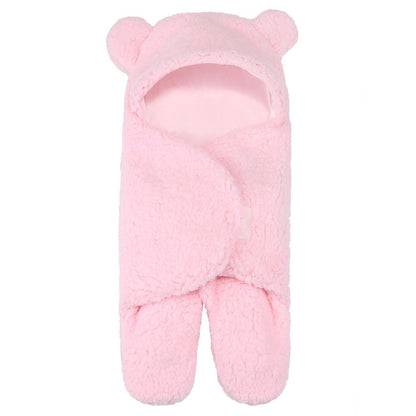 Lamb Plush Sleeping Bag Newborn Baby Swaddling Quilt