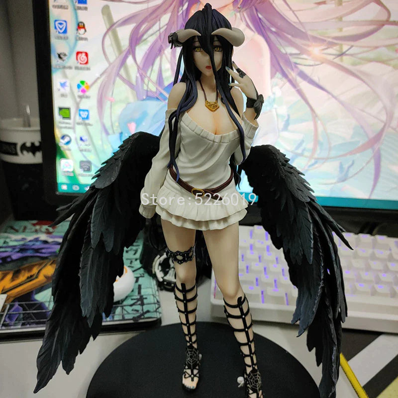 "Overlord III Albedo 21cm Anime Figure - Ainz Ooal Gown Action Figure"