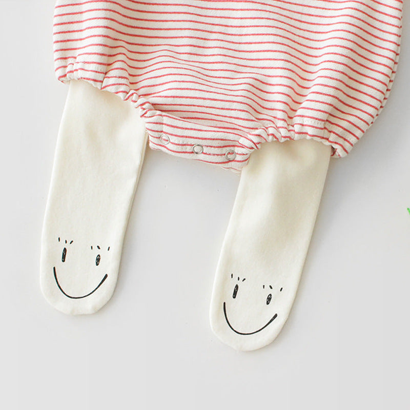 Cartoon smiling face cotton leggings