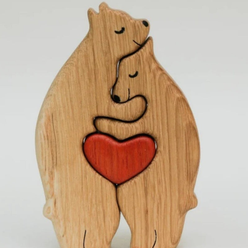 Personalized Animal Small Wooden Board Puzzle Anniversary Handmade Gift For Family