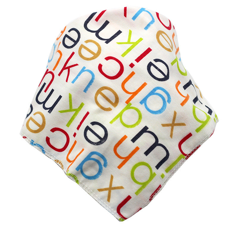 Baby Bibs Waterproof Triangle Cotton Cartoon Child Baberos Bandana Bibs Dribble Bibs Newborn Slabber Absorbent Cloth