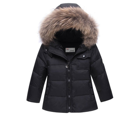 New children's sling down jacket two-piece sling down pants boys warm outer suit