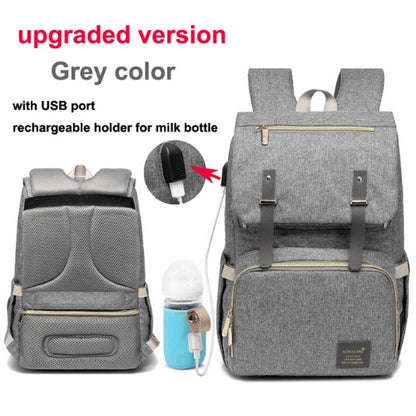 Milk Daddy Backpack Waterproof Mummy Bag Shoulder Pregnancy Pack USB Charging Bottle Heating Pack