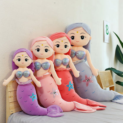 Stuffed mermaid doll