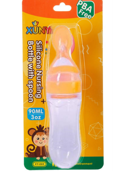 Silicone Training Rice Spoon, Infant Cereal Food Supplement, Safe Feeder