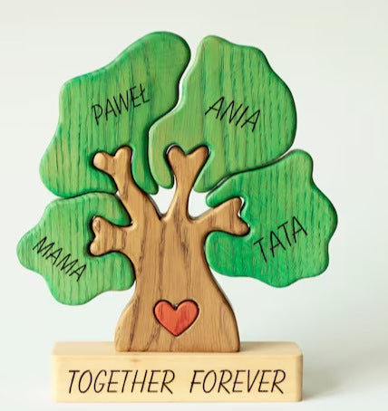 Personalized Animal Small Wooden Board Puzzle Anniversary Handmade Gift For Family