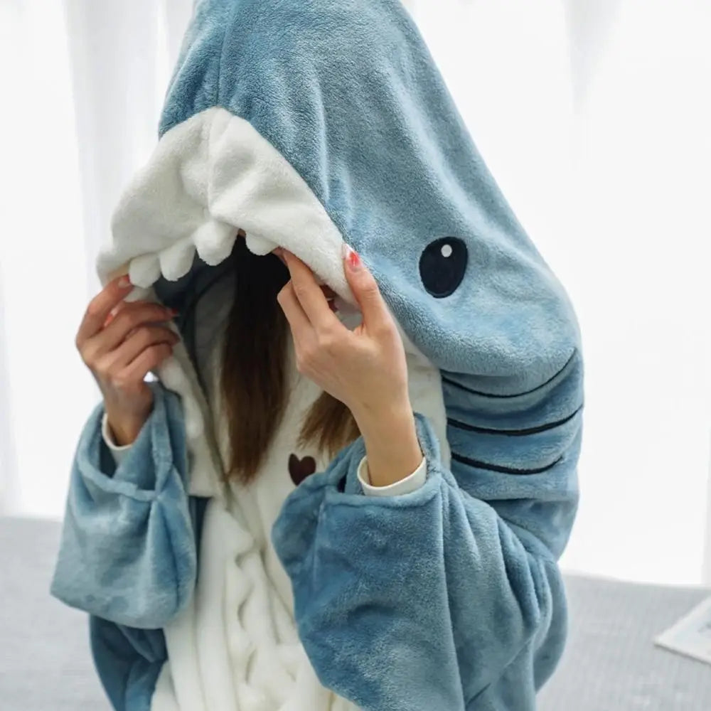 Shark Blanket Pajamas with High Quality Fabric - Perfect Christmas Gift