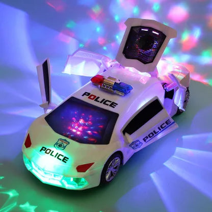 Rotating Electric Police Car Toy - Perfect Christmas or Birthday Gift for Boys and Girls