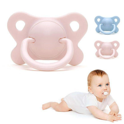 Pacifier Sleeping Baby Pacifier Newborn Silicone Pacifier Super Soft Flat Head