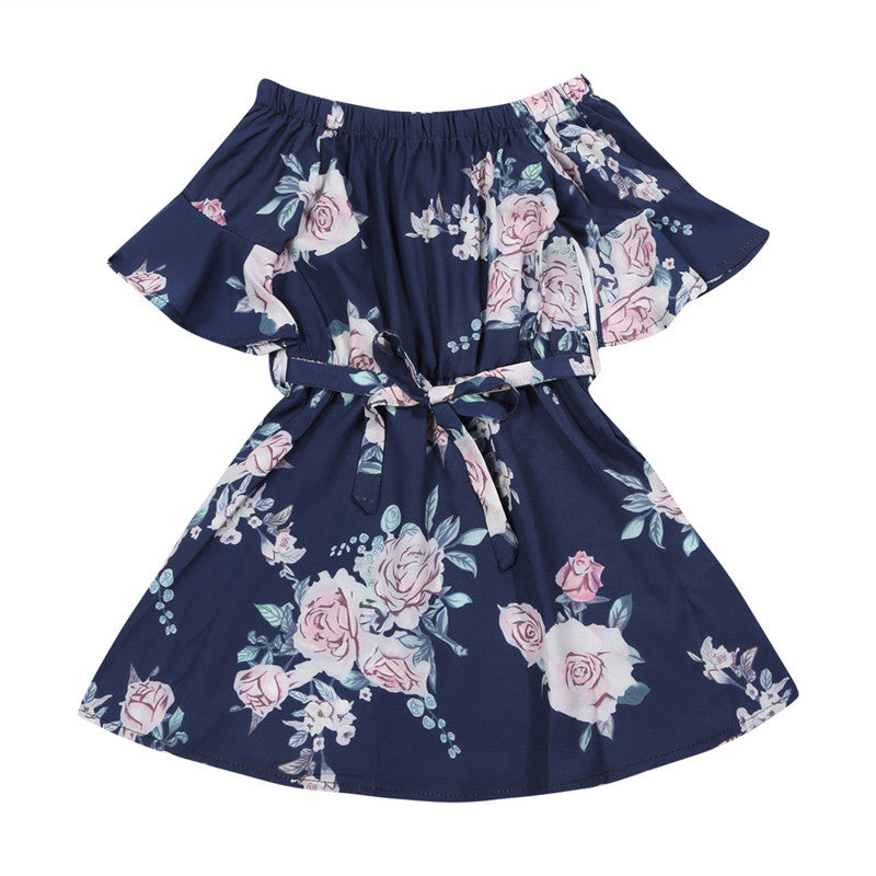 Belt parent-child dress