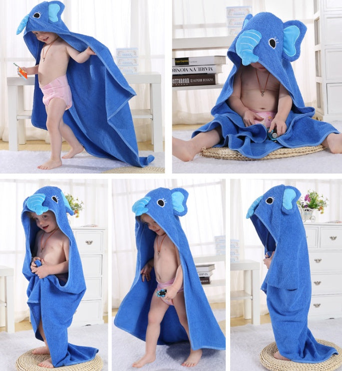 Animal cartoon baby cloak towel cloak