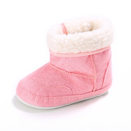 Newborn Baby Girls First Walkers Shoes Infant Toddler Soft Rubber Soled Anti-slip Boots Booties