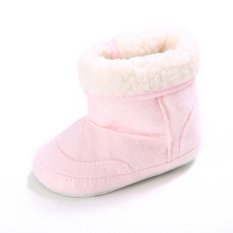 Newborn Baby Girls First Walkers Shoes Infant Toddler Soft Rubber Soled Anti-slip Boots Booties