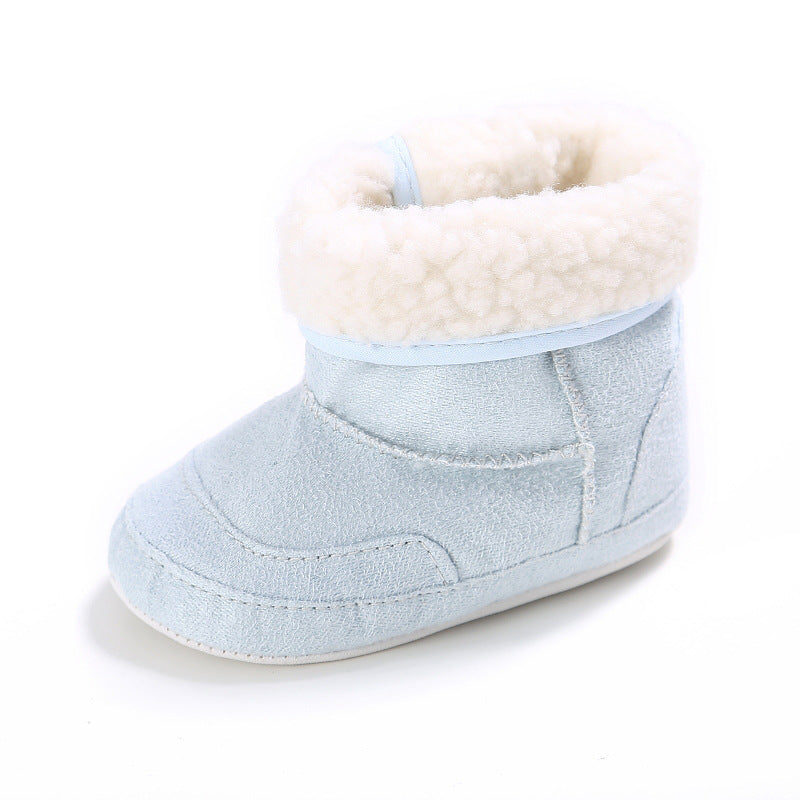 Newborn Baby Girls First Walkers Shoes Infant Toddler Soft Rubber Soled Anti-slip Boots Booties