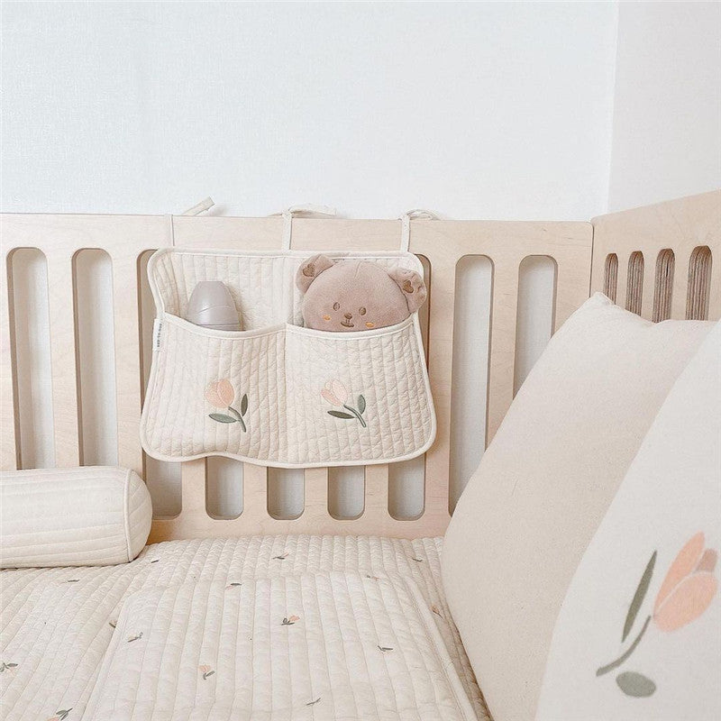 Baby Bottle and Diaper Hanging Bed Storage Organizer