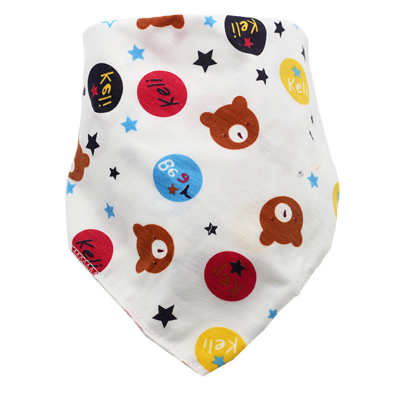 Baby Bibs Waterproof Triangle Cotton Cartoon Child Baberos Bandana Bibs Dribble Bibs Newborn Slabber Absorbent Cloth