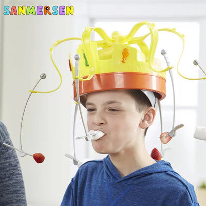 "Revolving Chow Crown Party Game for Kids - Fun and Tidy Christmas Entertainment"