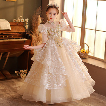 Children Birthday Princess  Little Girl Host Children Dress