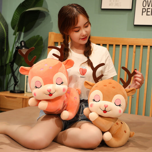 Family Fashion Sika Deer Doll Plush Toy