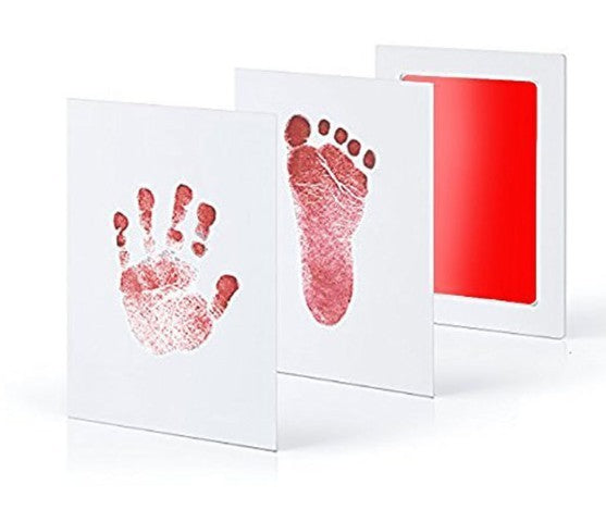 Non-toxic and wash-free baby ink watermarking oil fingerprints and footprints kit family souvenirs