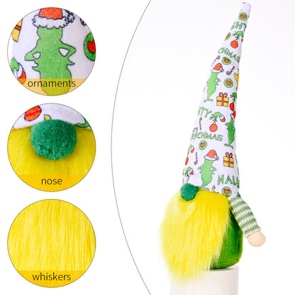 Green Hair Strange Cloth Doll Family Decorations