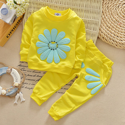 Sun flower flowers children's clothing