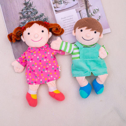 Hand puppet toys plush toys rag dolls family parent-child games telling stories soothing dolls children telling stories