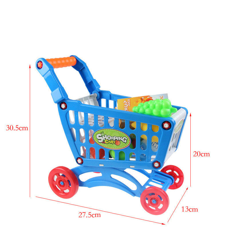 Family Toy Double-layer Children's Simulated Shopping Cart