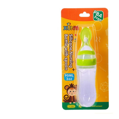 Silicone Training Rice Spoon, Infant Cereal Food Supplement, Safe Feeder