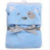 Baby fleece bath towel hooded towels bathrobe