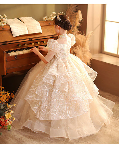 Children Birthday Princess  Little Girl Host Children Dress