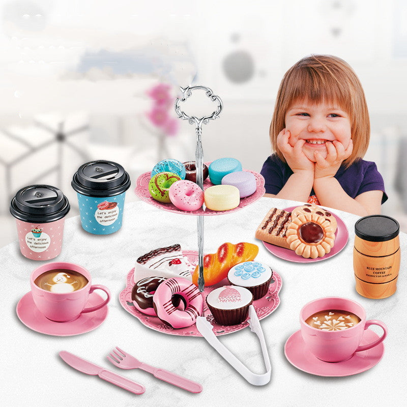 New Coffee Snack Afternoon Tea Set Children's Family Toys