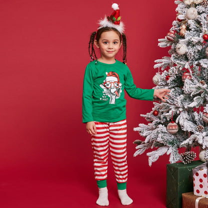 Autumn And Winter Christmas New Parent-child Home Set Pajamas