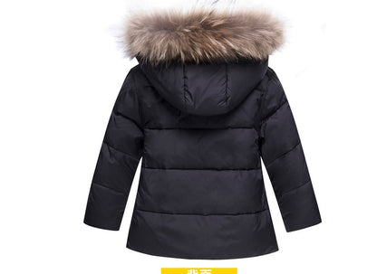 New children's sling down jacket two-piece sling down pants boys warm outer suit