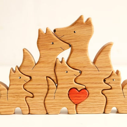 Personalized Animal Small Wooden Board Puzzle Anniversary Handmade Gift For Family