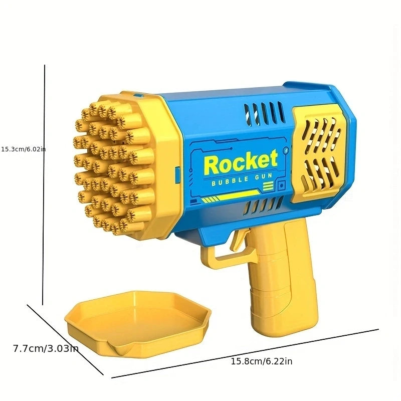 Fully Automatic Handheld Space Light Bubble Machine for Children - Battery-Free and Bubble Water-Free"