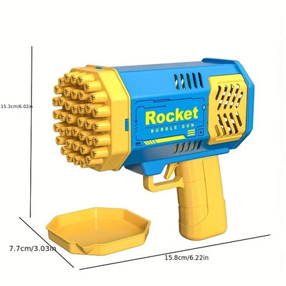 Fully Automatic Handheld Space Light Bubble Machine for Children - Battery-Free and Bubble Water-Free"