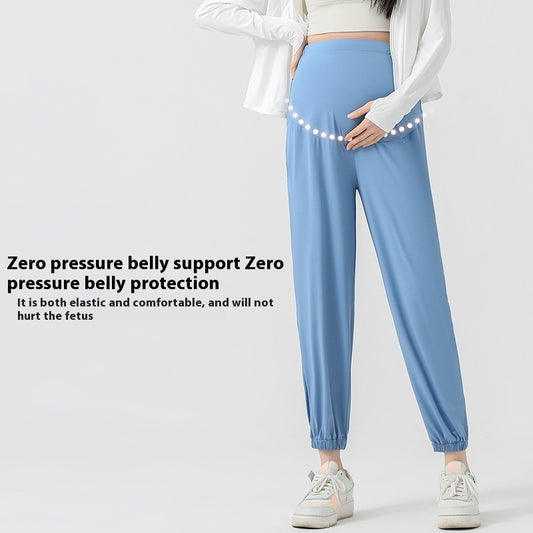 Ice Silk Thin Type Sunscreen Plus Size Maternity Pants Sports Pants