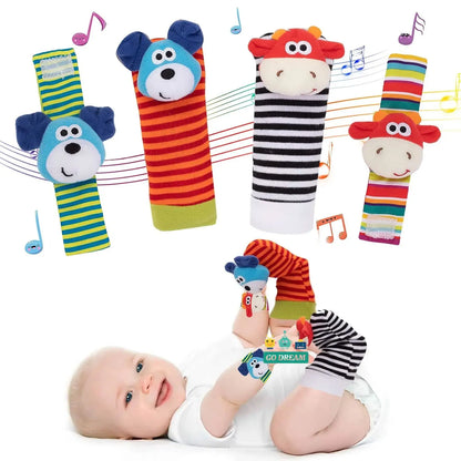 Infant Wrist Rattle Socks: Early Educational Development Toy for Babies 0-12 Months