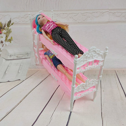 Family Doll Double Bed Children's Toy