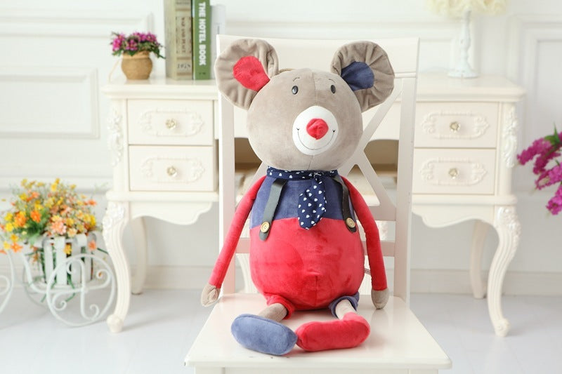 Clown outfit cool family elephant mouse rabbit bear plush doll